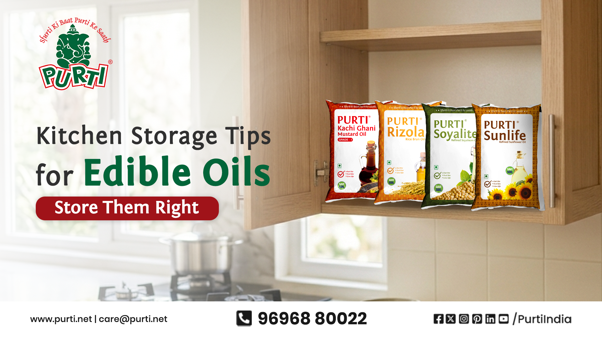 Kitchen Storage Tips for Edible Oils: Store Them Right