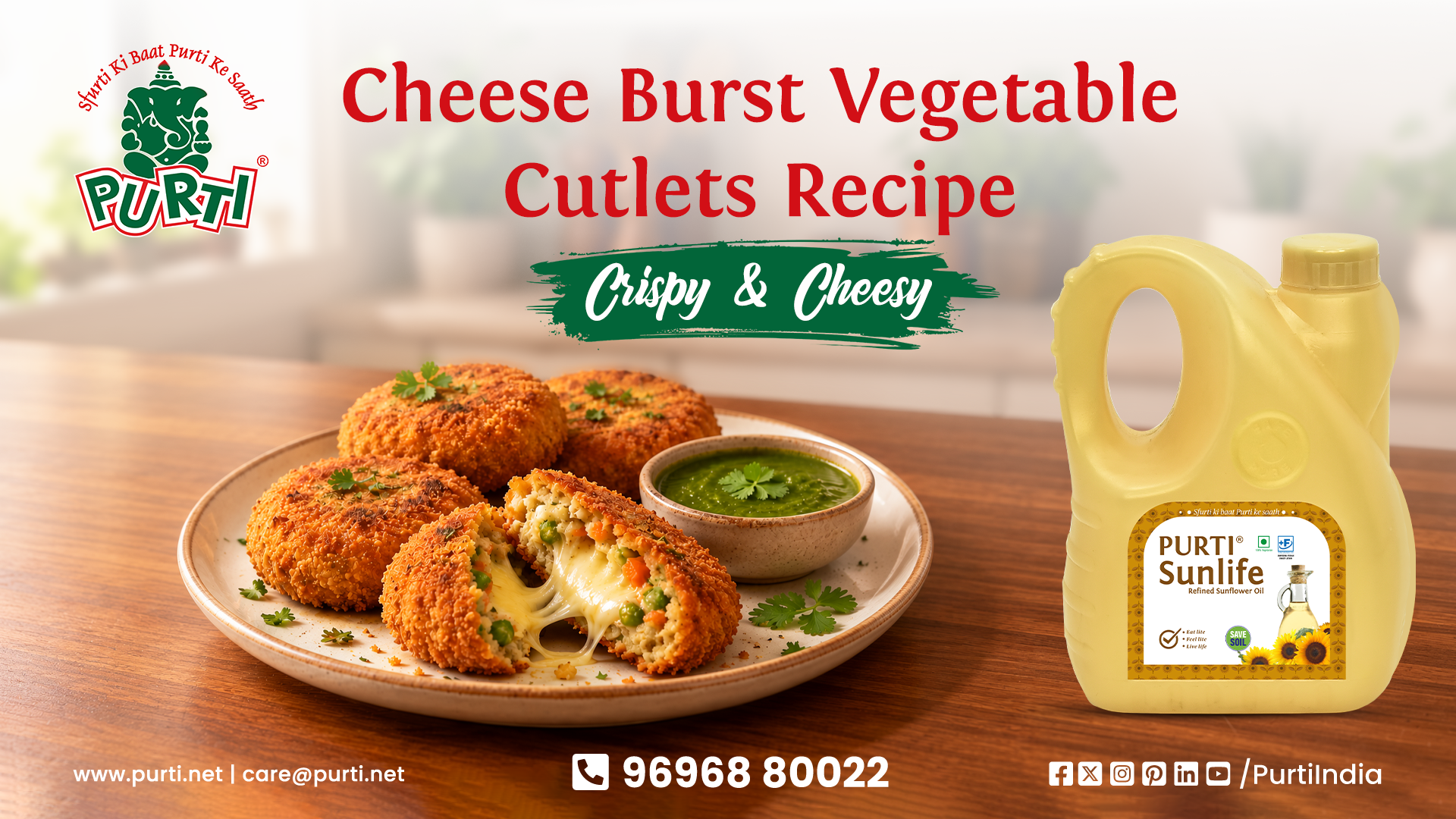 Cheese Burst Vegetable Cutlets Recipe: Crispy & Cheesy