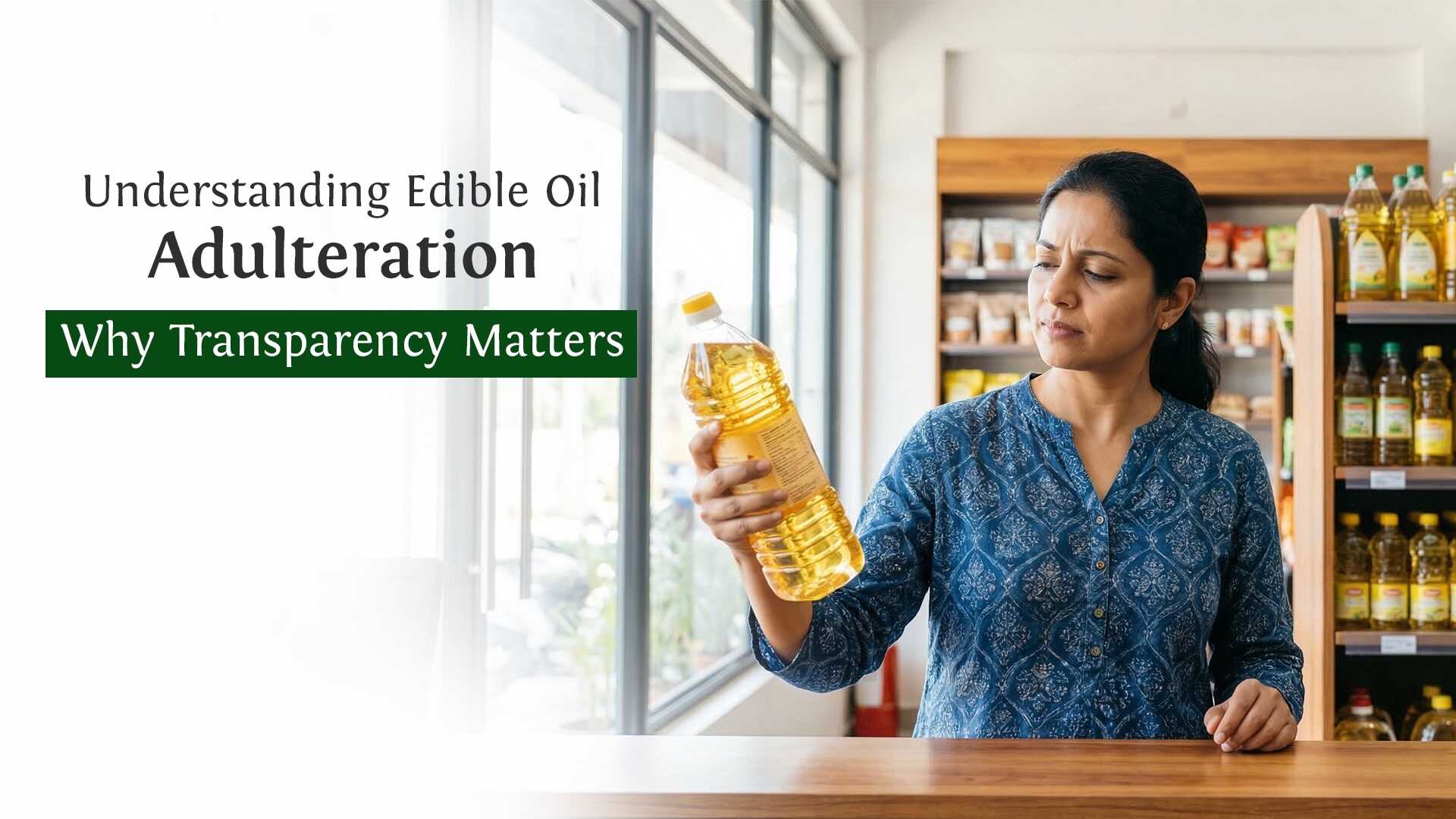 Understanding edible oil adulteration – why transparency matters
