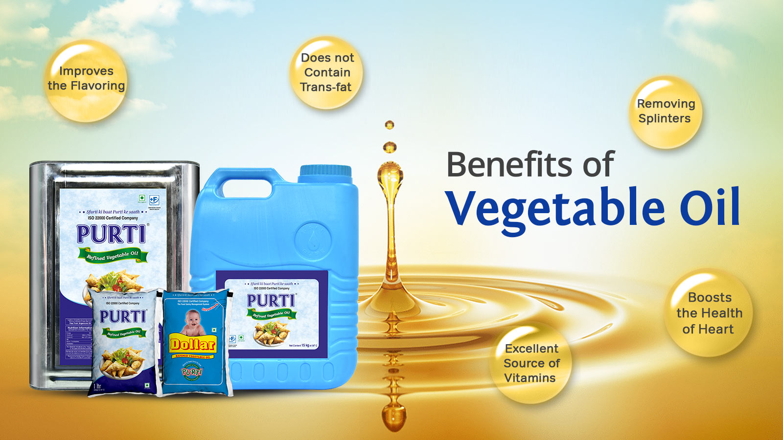 Benefits of vegetable oil