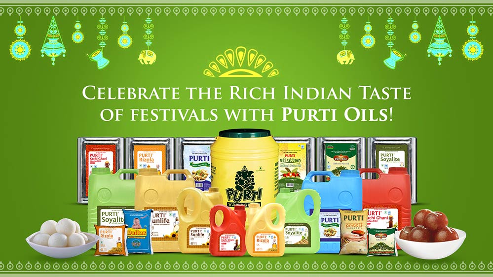 Celebrate the rich indian taste of festivals with purti oils!
