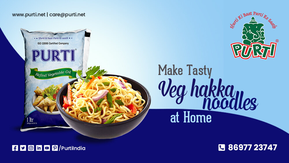 Make tasty veg hakka noodles at home