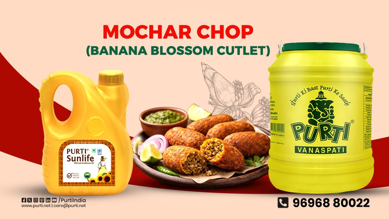 Mochar chop recipe: crispy bengali banana blossom cutlet fried in purti sunlife