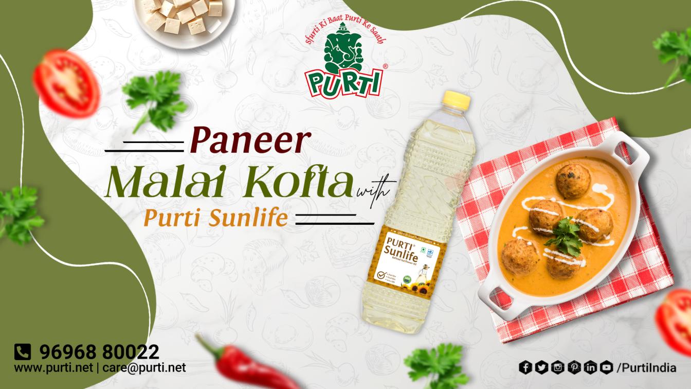 Paneer malai kofta with purti sunlife