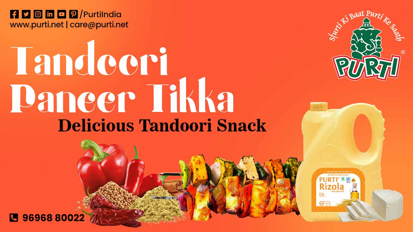 Tandoori paneer tikka