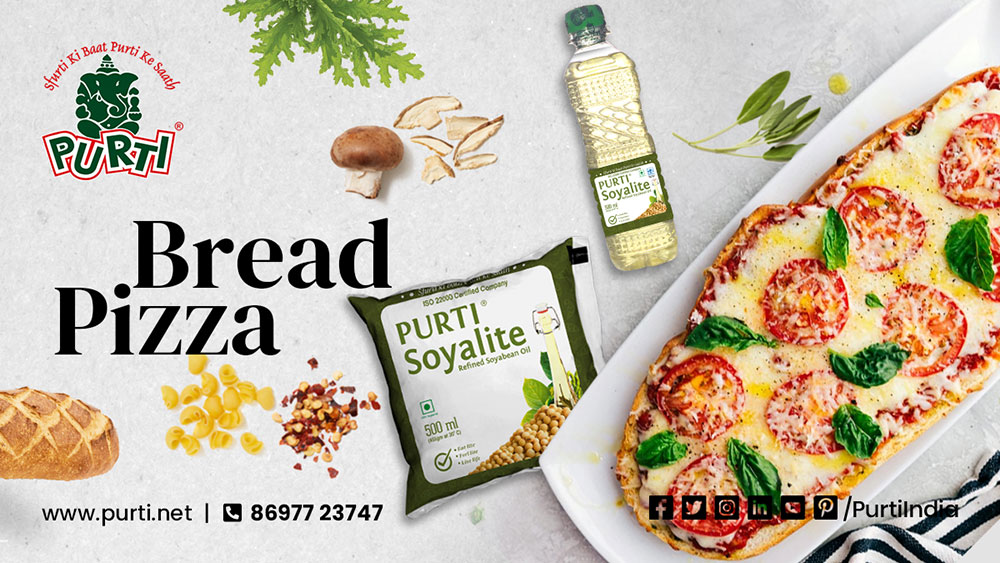 Yummy bread pizza