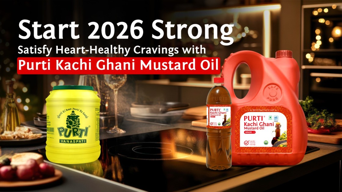 Start 2026 strong: satisfy heart-healthy cravings with purti kachi ghani mustard oil