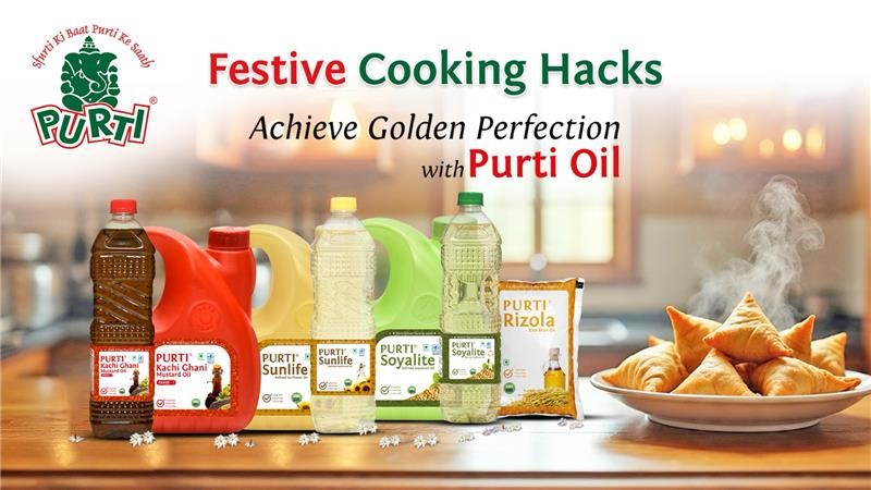 Festive cooking hacks: achieve golden perfection with purti oil
