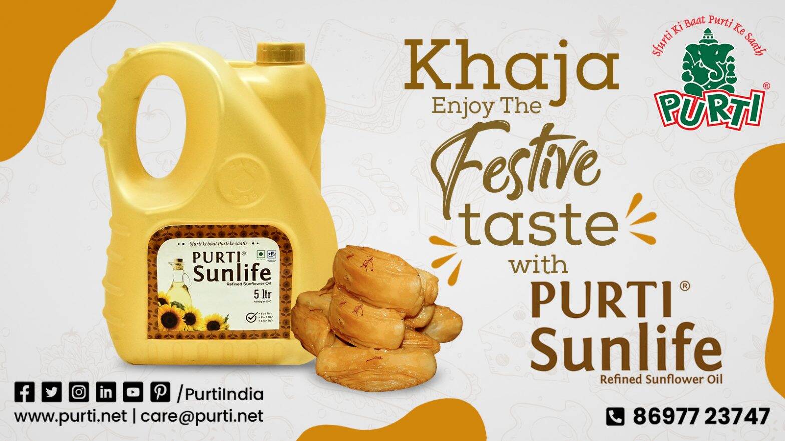 Khaja – enjoy the festive taste with purti sunlife refined sunflower oil
