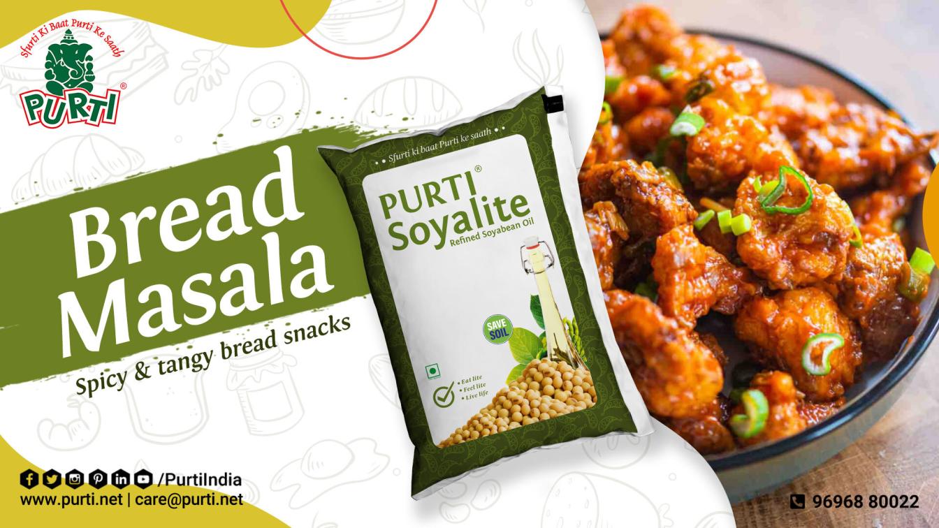 Spicy bread masala recipe with purti soyalite refined soyabean oil